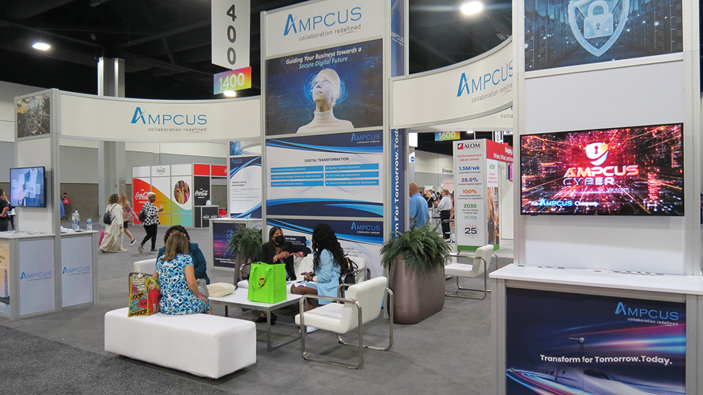 Ampcus display at 2022 WBENC Conference