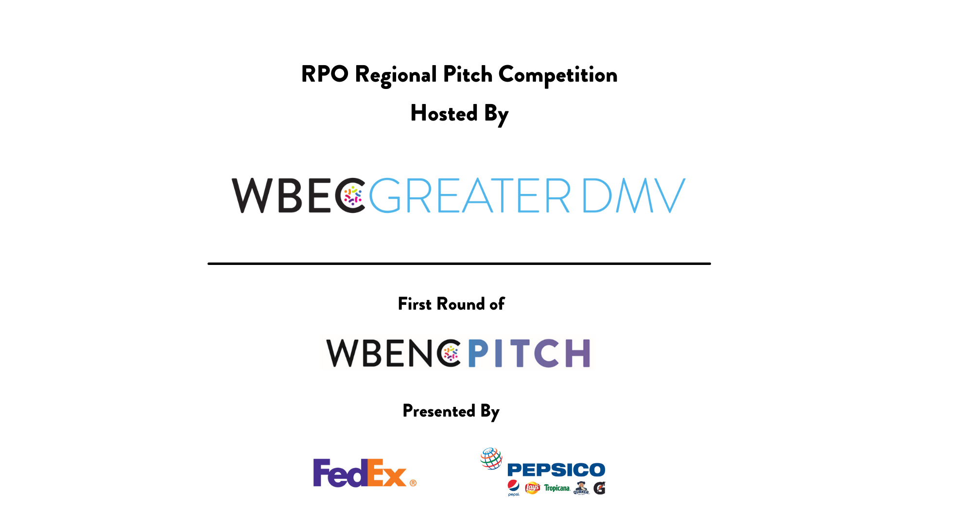 WBEC Greater DMV Pitch Competition